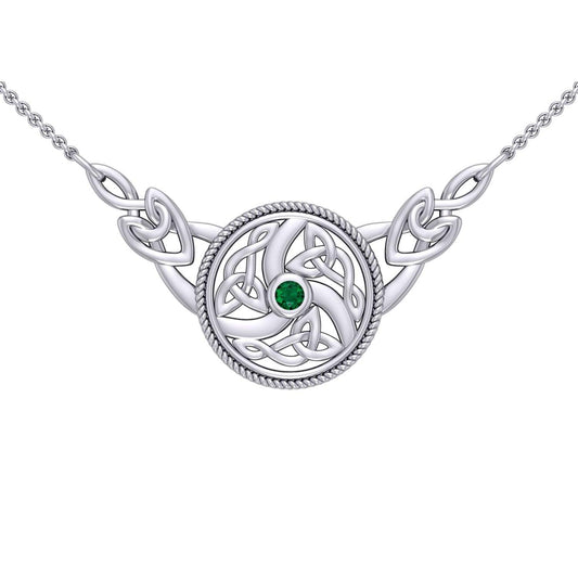 Celtic Knotwork Silver Necklace TN162 - peterstone.dropshipping