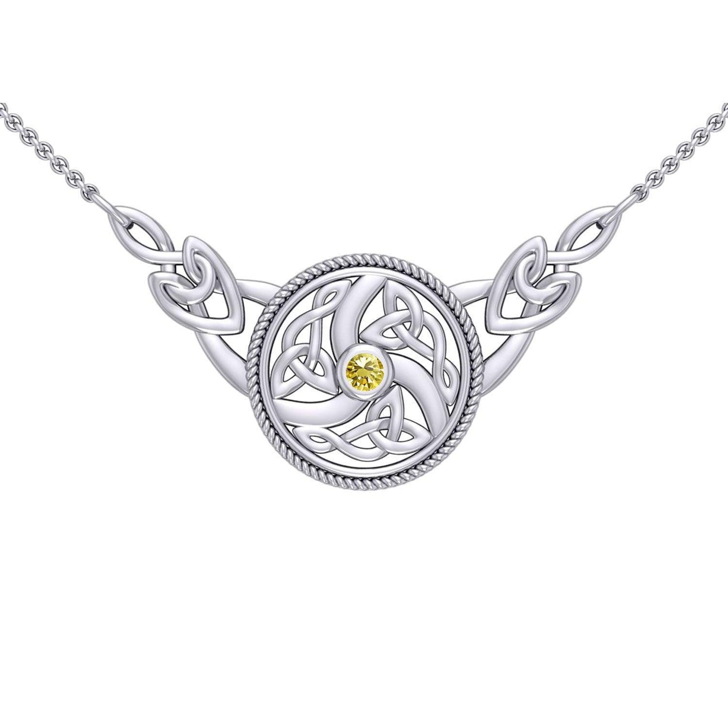 Celtic Knotwork Silver Necklace TN162 - peterstone.dropshipping