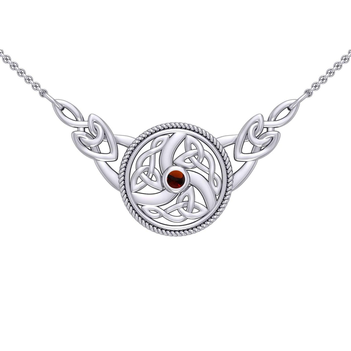 Celtic Knotwork Silver Necklace TN162 - peterstone.dropshipping
