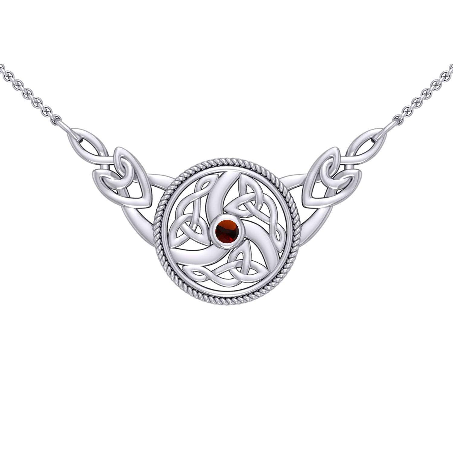 Celtic Knotwork Silver Necklace TN162 - peterstone.dropshipping