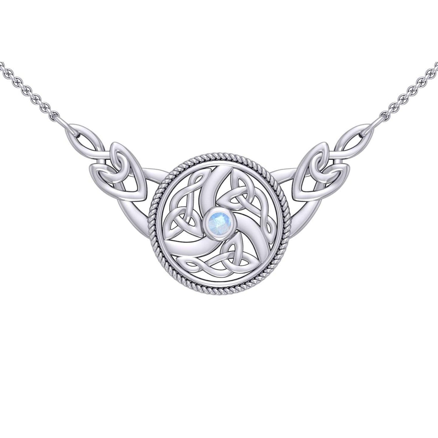 Celtic Knotwork Silver Necklace TN162 - peterstone.dropshipping