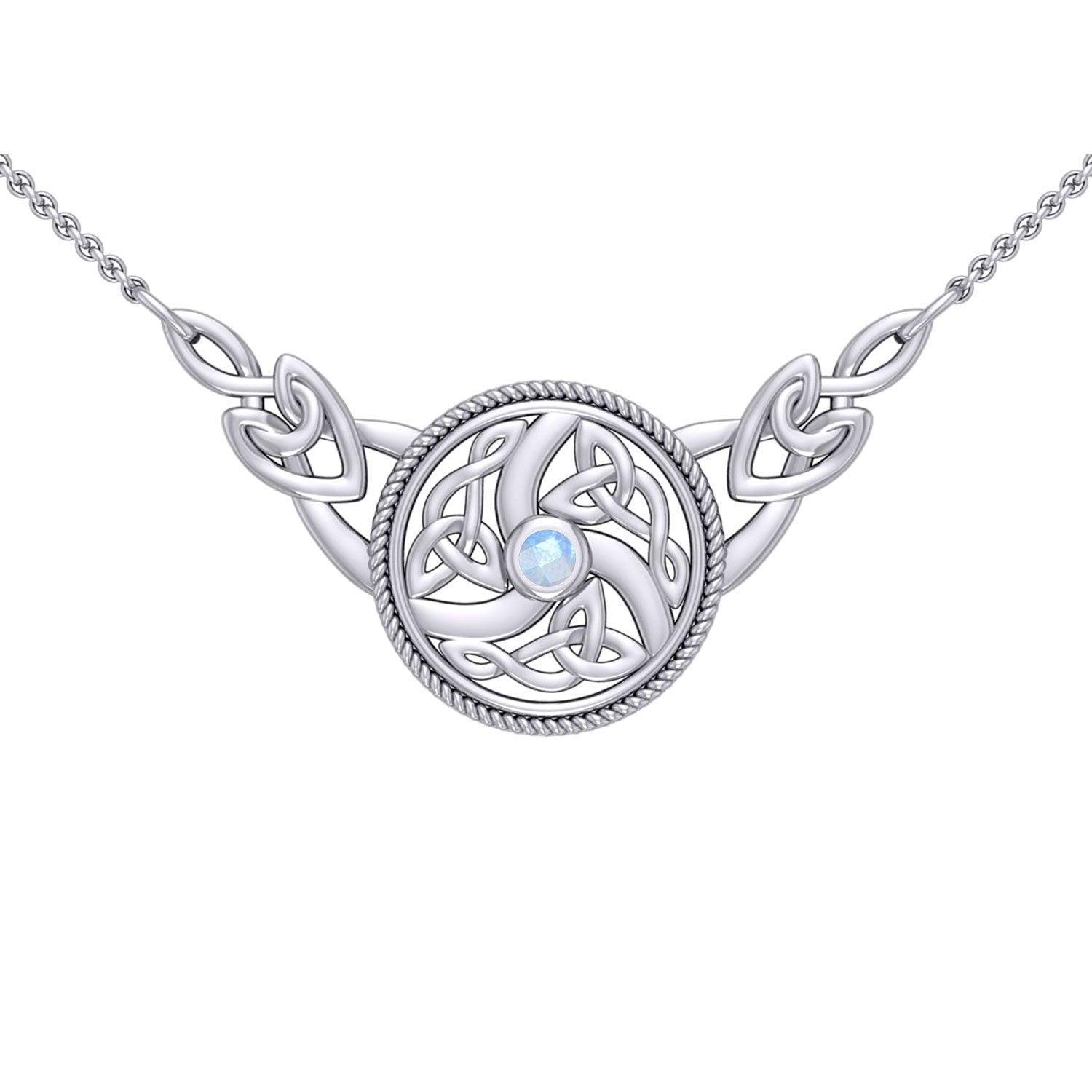 Celtic Knotwork Silver Necklace TN162 - peterstone.dropshipping
