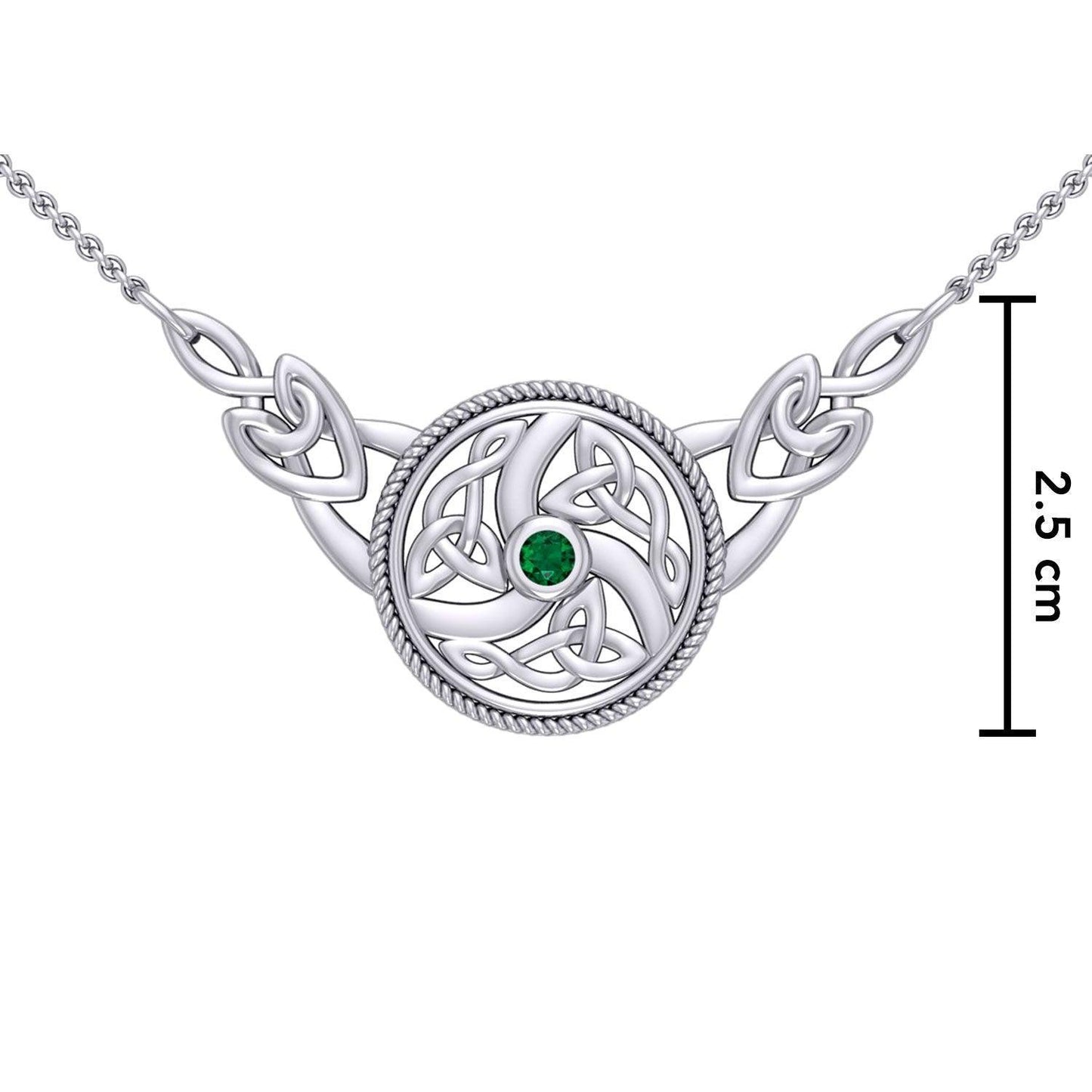 Celtic Knotwork Silver Necklace TN162 - peterstone.dropshipping