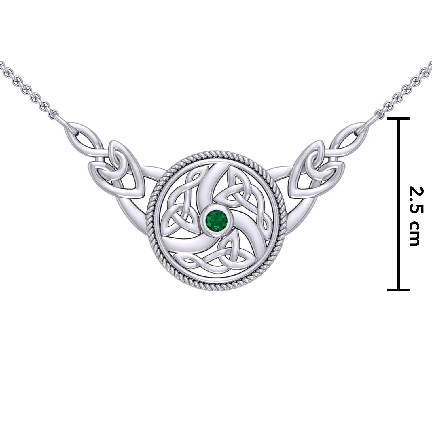 Celtic Knotwork Silver Necklace TN162 - peterstone.dropshipping