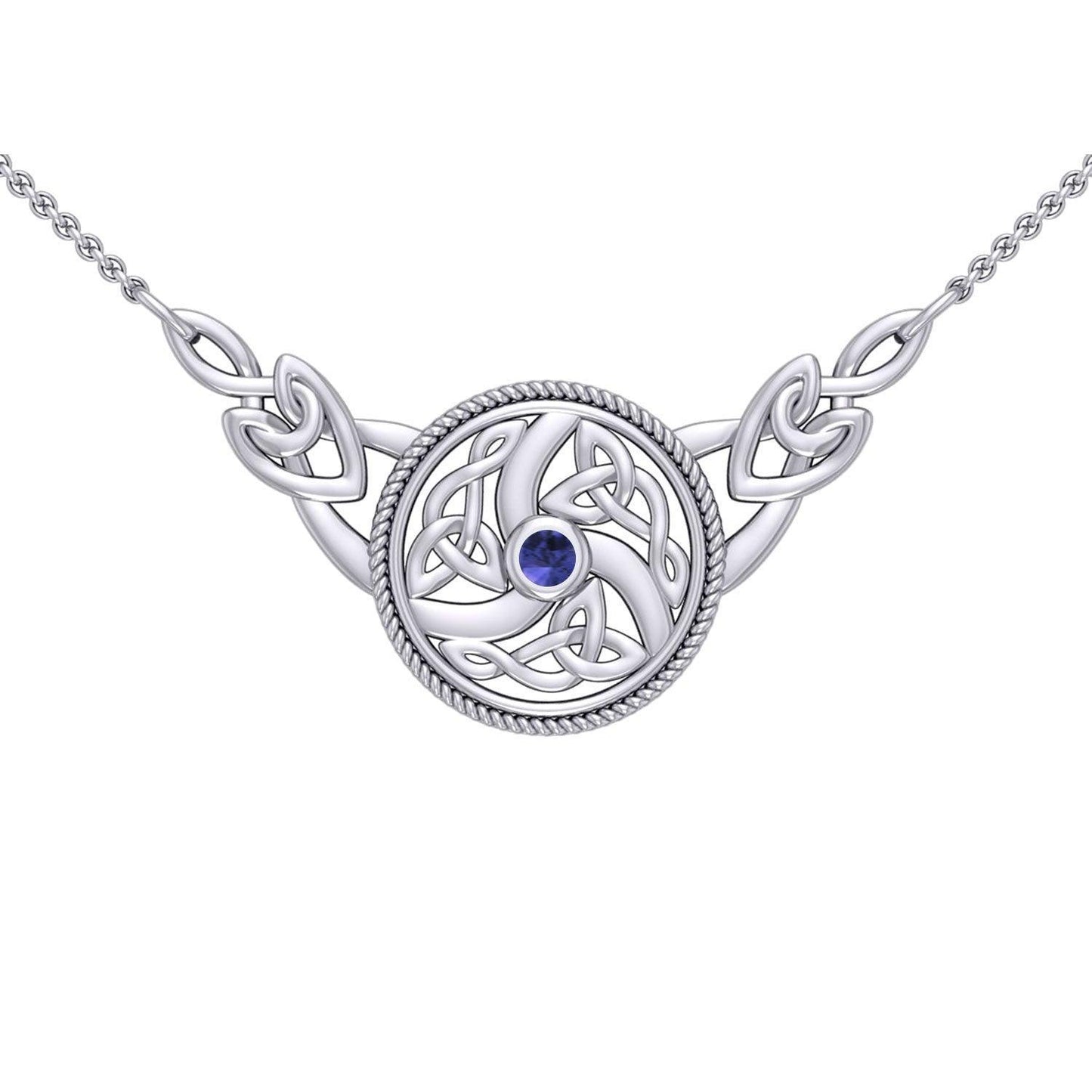 Celtic Knotwork Silver Necklace TN162 - peterstone.dropshipping