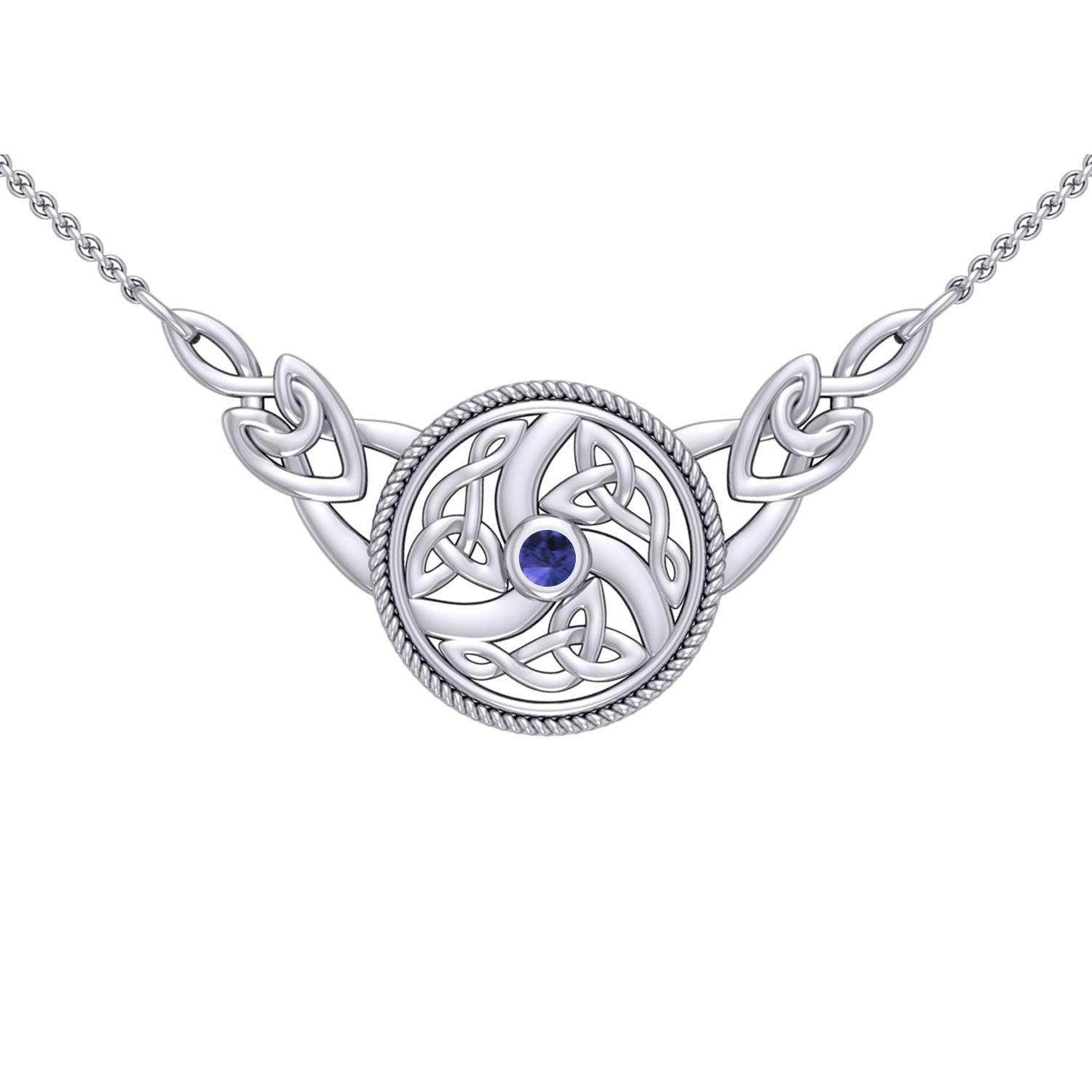Celtic Knotwork Silver Necklace TN162 - peterstone.dropshipping