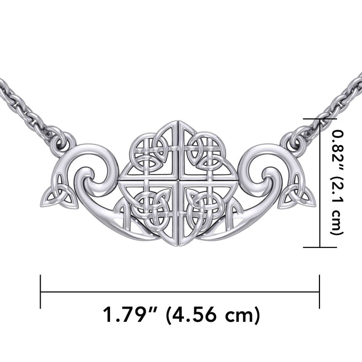 Celtic Knotwork Silver Necklace TN175