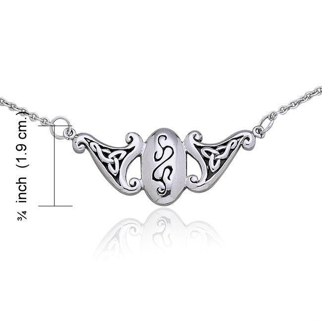 Celtic Knotwork Triskele Silver Necklace TN177 Necklace