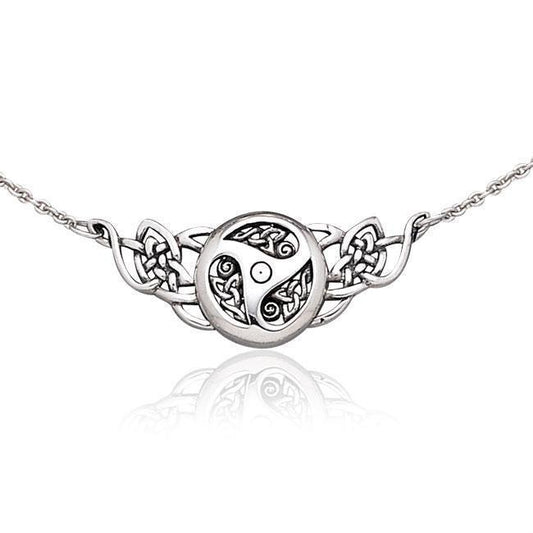 Celtic Knots Threefold Silver Necklace TN185 Necklace