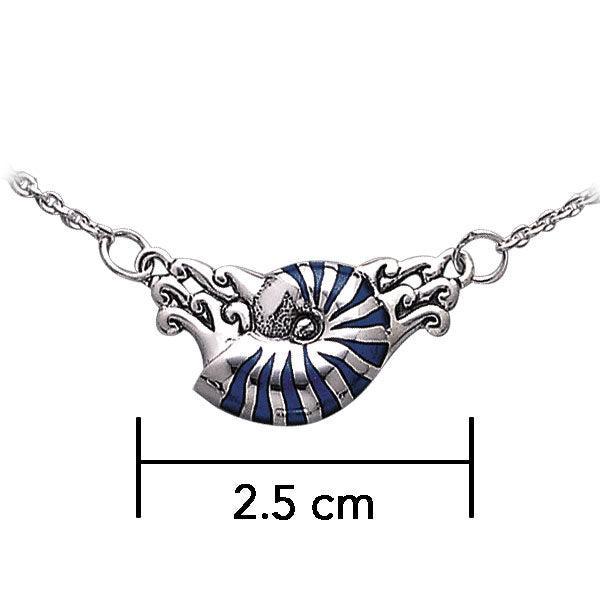 Nautilus Silver Necklace TN246 - peterstone.dropshipping