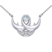 Blue Moon Silver Necklace TN262