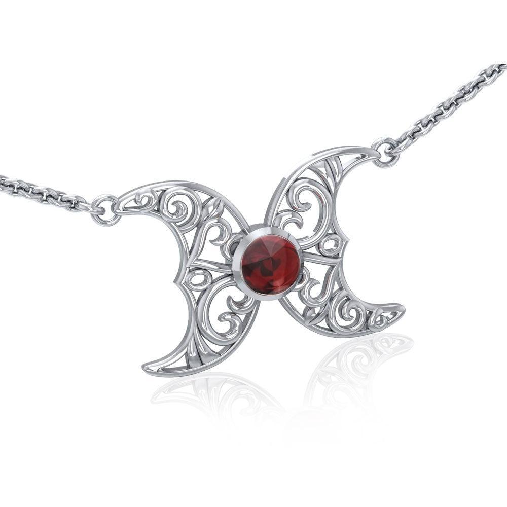 Blue Moon Silver Necklace with Gemstone TN270 - peterstone.dropshipping