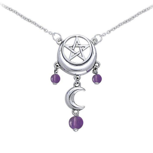 Magick Moon Silver Necklace TN280 Necklace