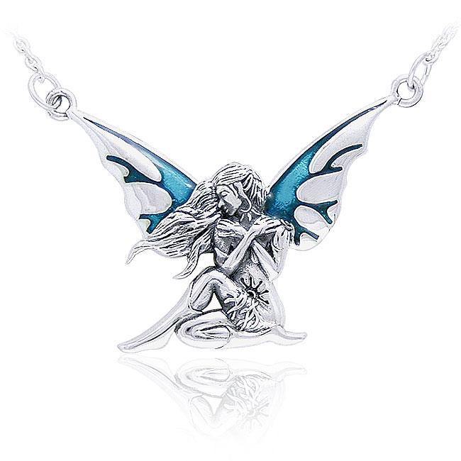Dark Wings Fairy Silver Necklace TNC003 Necklace