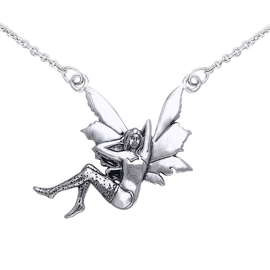 Amy Brown Glamour Fairy Sterling Silver Jewelry Necklace TNC017