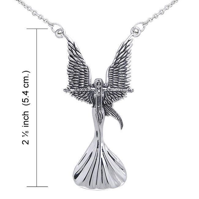 Angel Calling The Storm Silver Necklace by Amy Brown TNC019 - peterstone.dropshipping