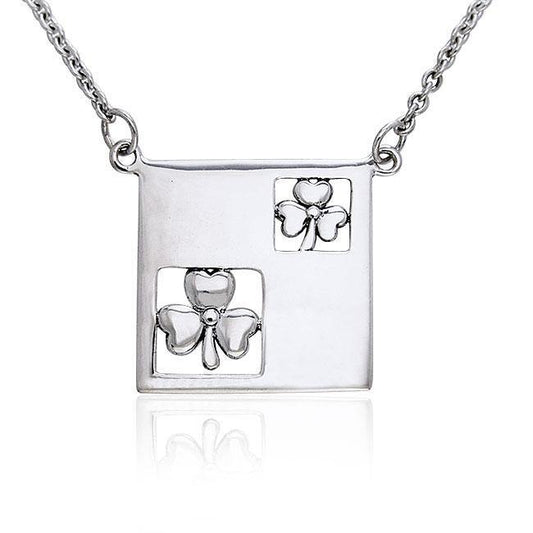 Celtic Shamrock Silver Necklace TNC074 Necklace