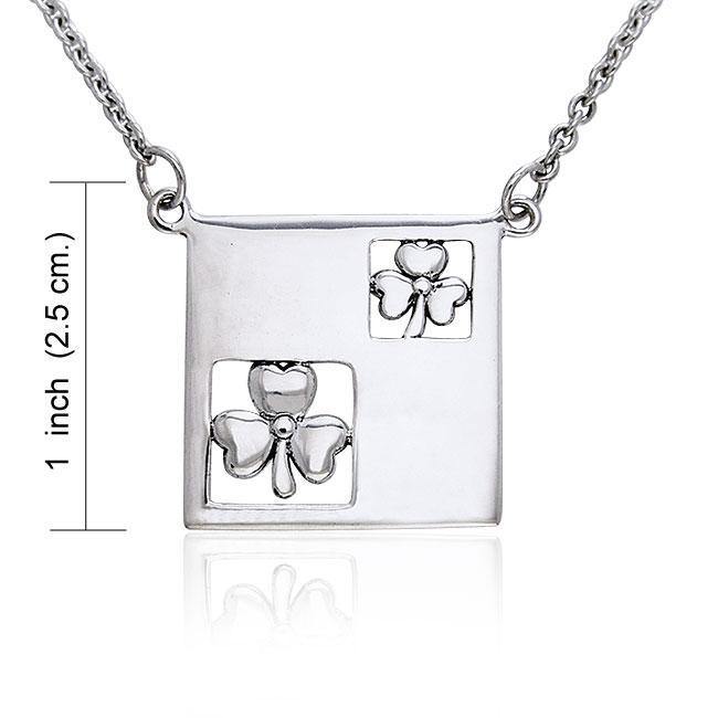 Celtic Shamrock Silver Necklace TNC074 Necklace