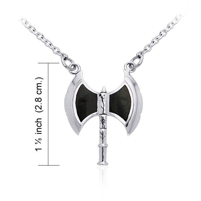 Viking Axe Silver Necklace TNC099 - Wholesale Jewelry