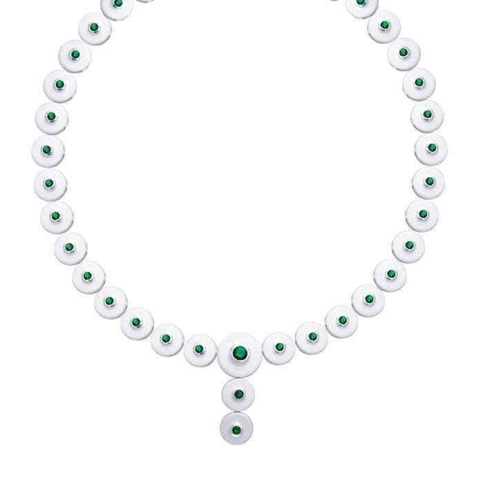 Danu Silver and Gem Celtic Necklace TNC154