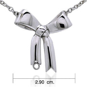Large Tied Ribbon Necklace TNC337 Necklace