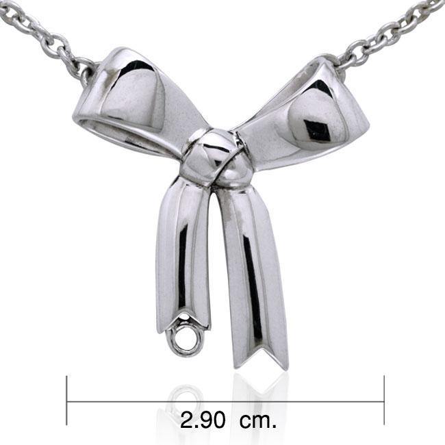 Large Tied Ribbon Necklace TNC337 Necklace
