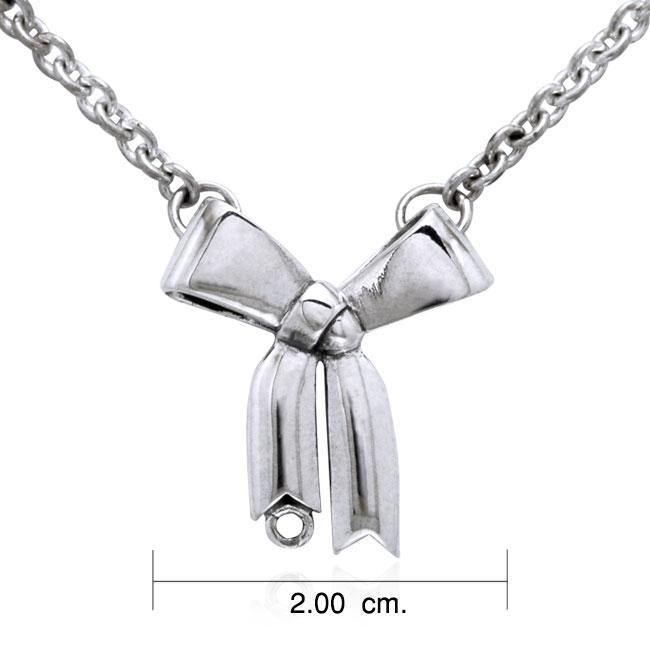 Small Tied Ribbon Necklace TNC338 Necklace