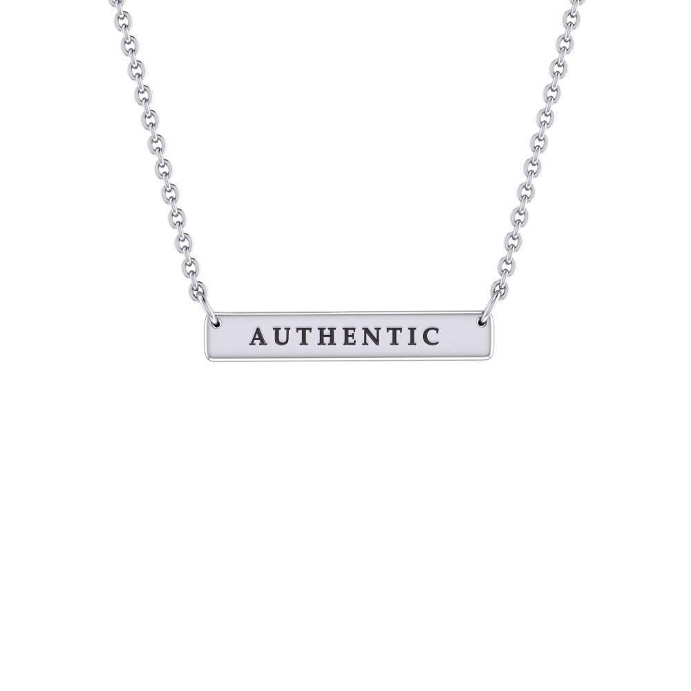 Straight Bar Necklace TNC433P - peterstone.dropshipping