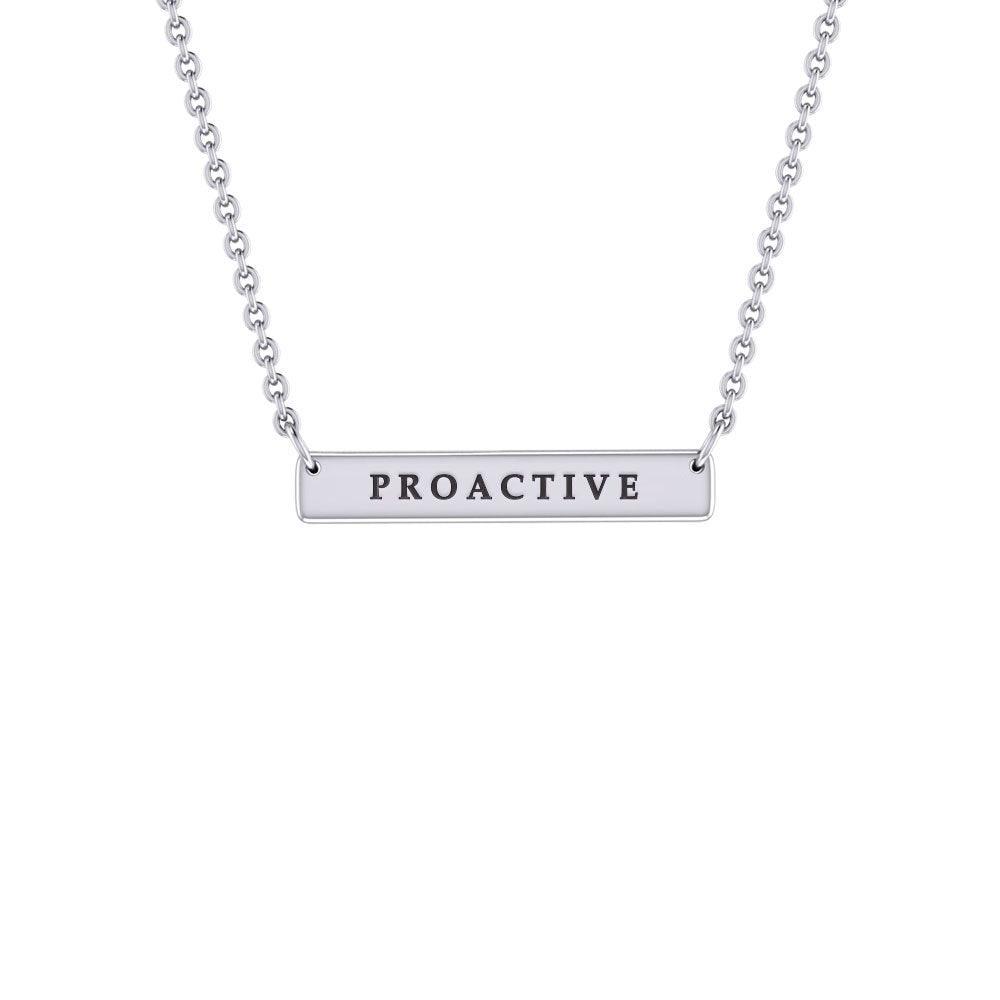 Straight Bar Necklace TNC433P - peterstone.dropshipping