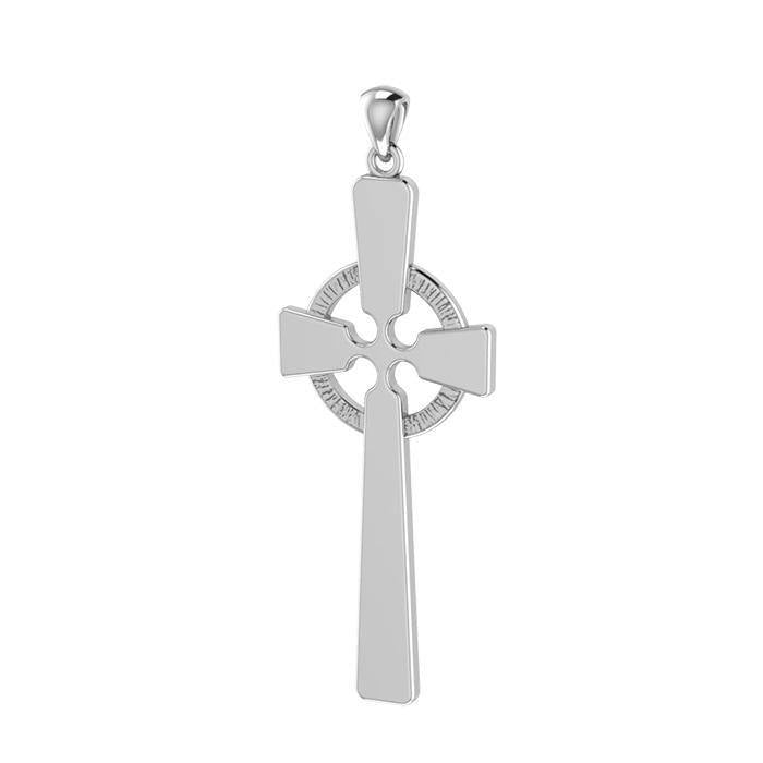 Modern Celtic Cross Silver Pendant TP117 Pendant
