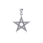 Silver Star Pentagram Pendant TP1441 Pendant