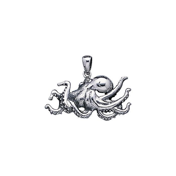Octopuses Sterling Silver Pendant TP1547 - Wholesale Jewelry