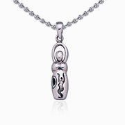 Engraving Goddess Silver Pendant with Inlay Stone TP1553 Pendant