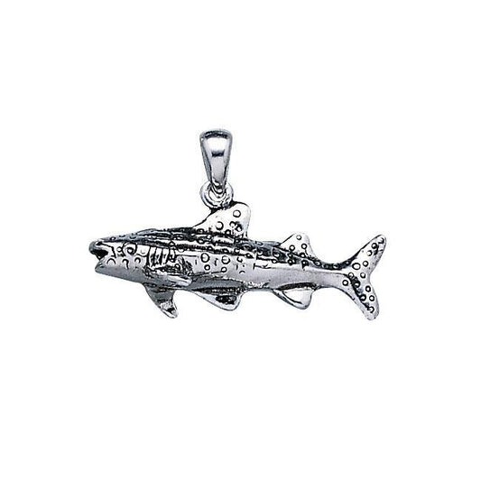Small Whale Shark Silver Pendant TP1555 - Wholesale Jewelry