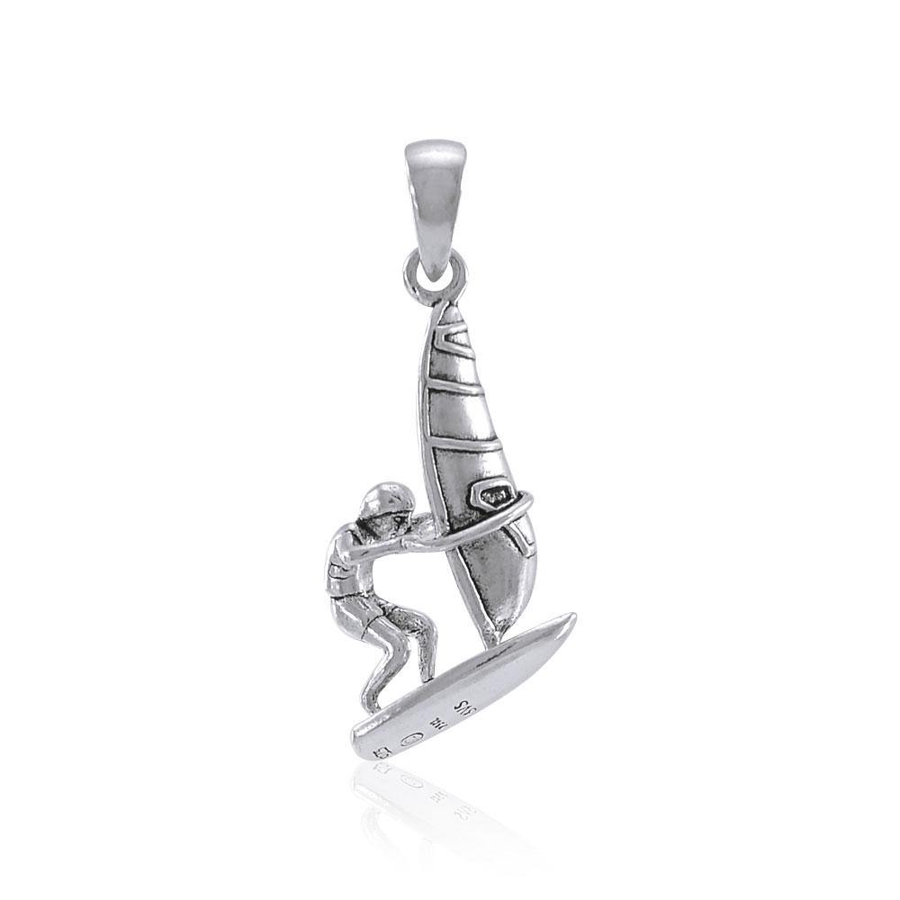 A healing adventure ~ Sterling Silver Surf Pendant Jewelry TP1597 Pendant