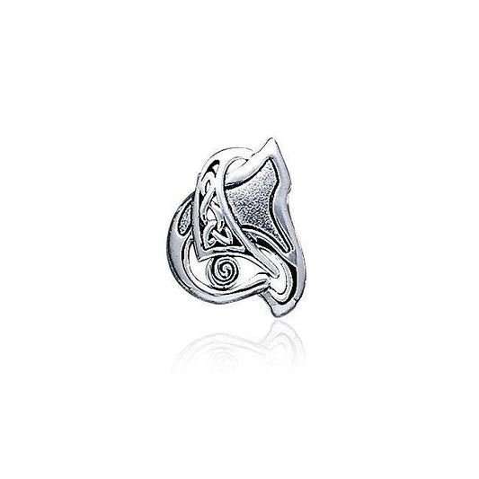 Contemporary Celtic Knotwork Silver Pendant TP1641 Pendant