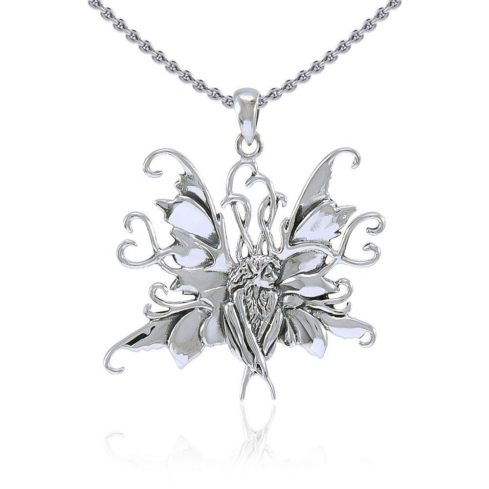Amy Brown Blue Fairy ~ Sterling Silver Jewelry Pendant TP1663 Pendant