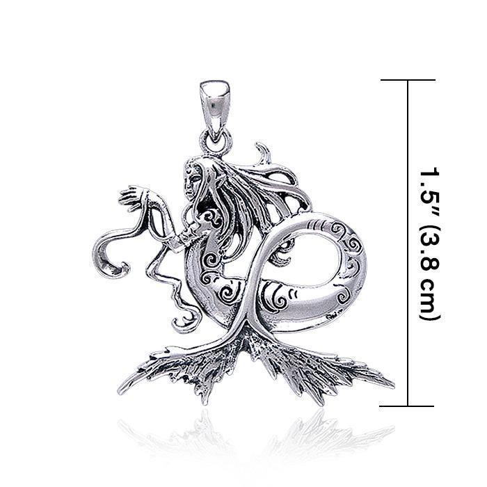 Amy  Brown Dark Water Sterling Silver Fairy Pendant TP1664 Pendant
