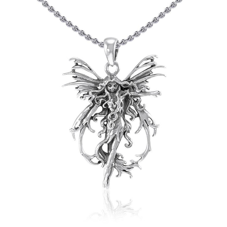 Amy Brown Sterling Silver Fire Element Fairy Jewelry Pendant TP1665 Pendant