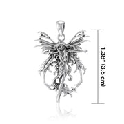 Amy Brown Sterling Silver Fire Element Fairy Jewelry Pendant TP1665 Pendant