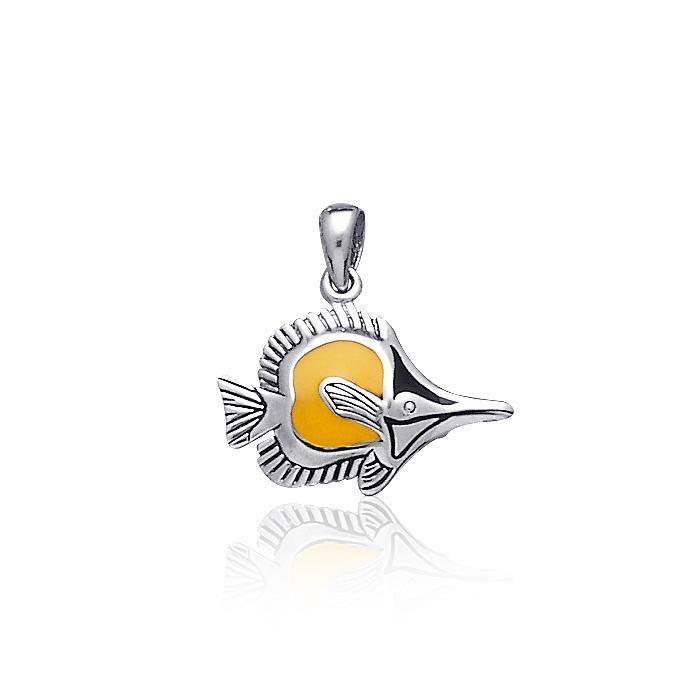 Long nose Butterflyfish TP1679 Pendant