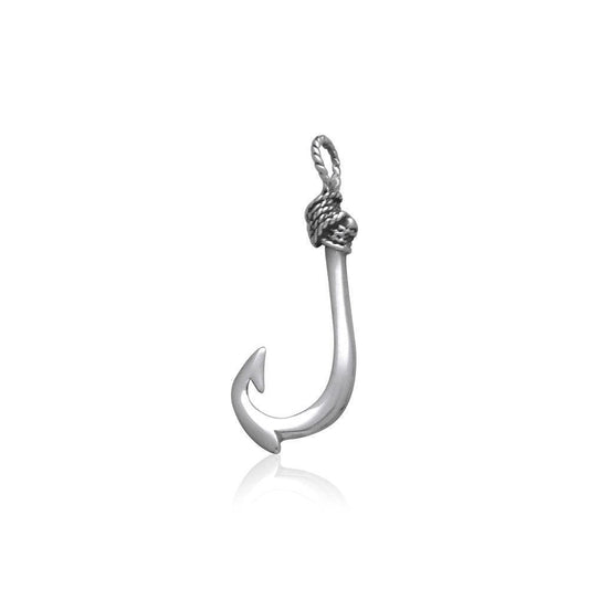Fishing Hook Silver Pendant TP1708 - peterstone.dropshipping