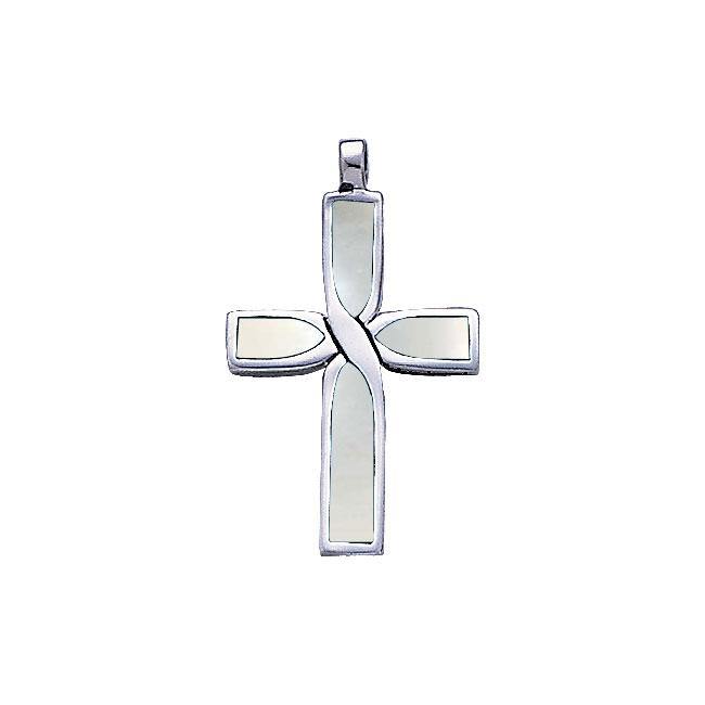 Infinity Cross Silver Inlay Pendant TP2209 Pendant