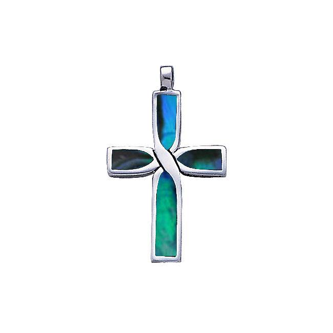 Infinity Cross Silver Inlay Pendant TP2209 Pendant