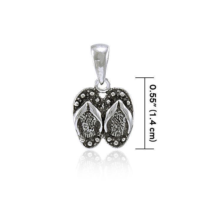 Flip Flops Silver Pendant TP2268 Pendant