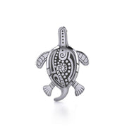 Aboriginal inspired Turtle Sterling Silver Pendant TP2326 Pendant