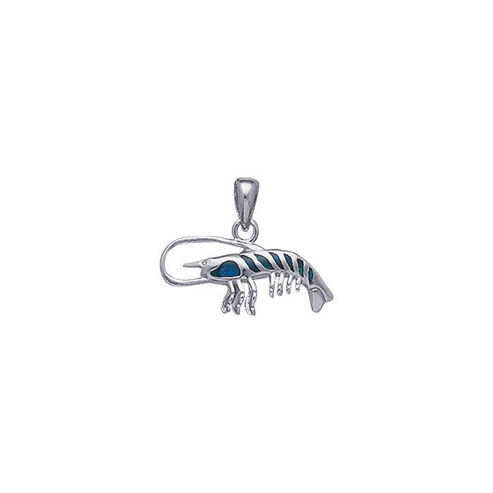 Shrimp Silver Pendant TP2424 - Wholesale Jewelry