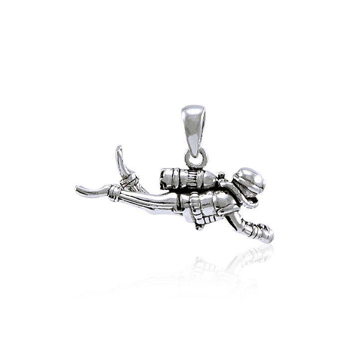 Undersea Bliss Diver Silver Pendant TP2669 Diver