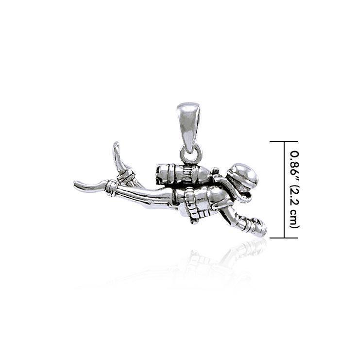 Undersea Bliss Diver Silver Pendant TP2669 Diver