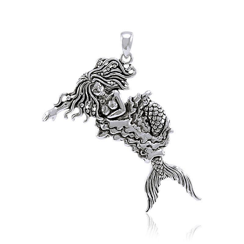 Moveable Mermaid Silver Pendant TP2695 Pendant